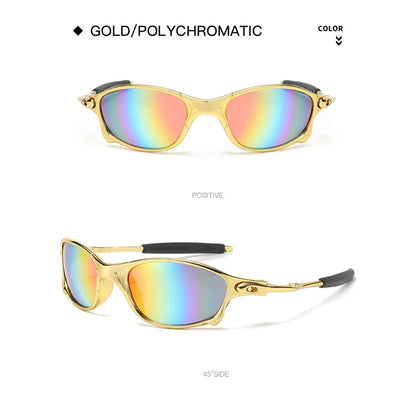 Colorful Sport Sunglasses Sun Glasses Goggles UV400 Windproof Sunglasses For Men Women Retro De Sol Masculino