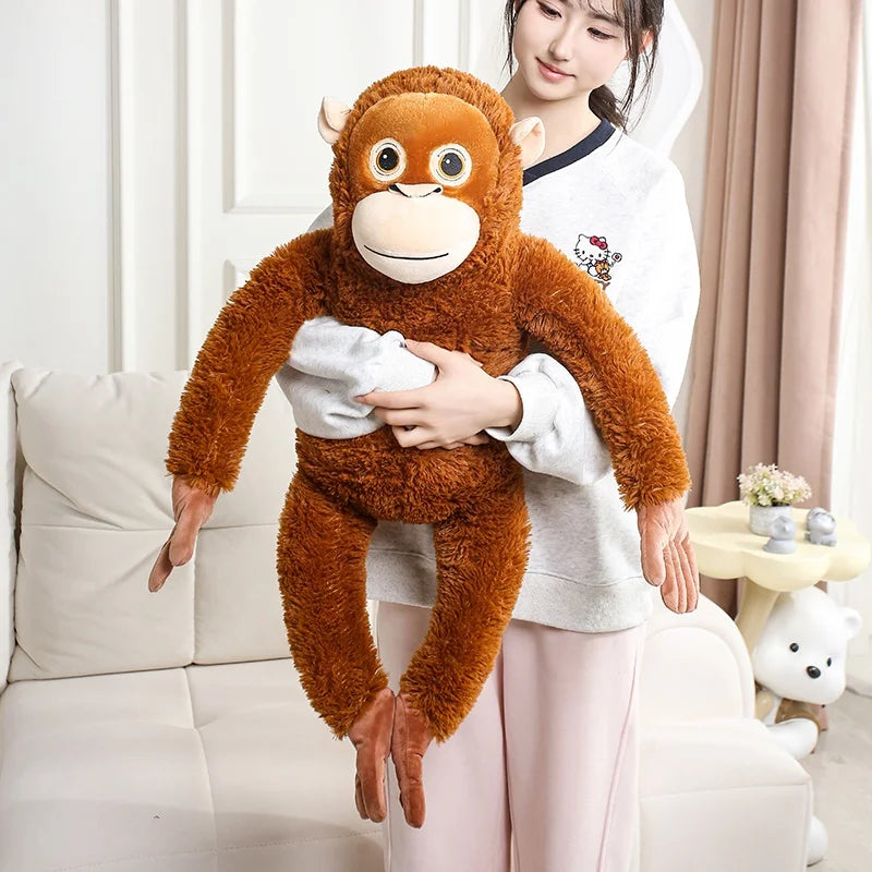 30-90CM Cartoon Gorilla Plush Toy Chimpanzees Punch Monkey Soft Stuffed Doll Decor Girls Birthday Gift Orangutan Plushies Dolls