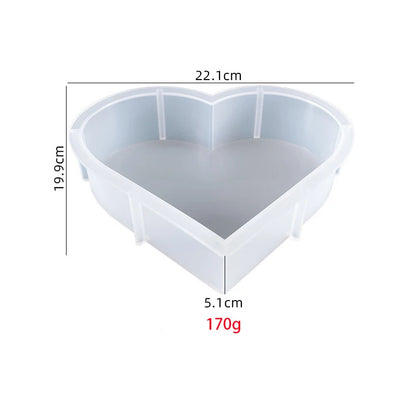 Large Silicone Molds For Resin Large Heart Resin Mold Deep Heart Mold For Flower Preservation Bookend Epoxy Resin Casting Mould