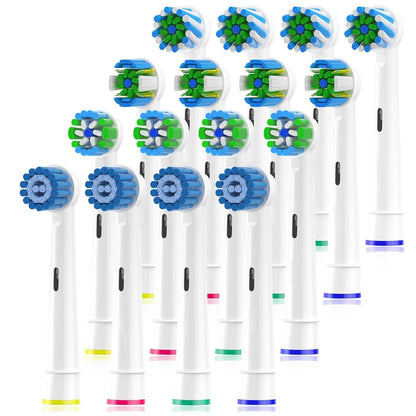 8/16pcs Toothbrush Head Compatible with Braun Oral B Electric Toothbrush, Replacement Toothbrush Heads Fit for Oral b Vitality