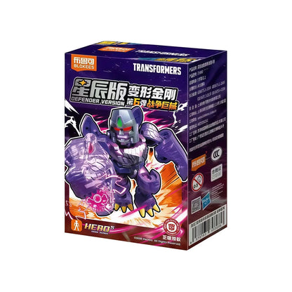 Blokees Transformation Optimus Shockwave Prime Megatron Starscream Bumblebee Anime Figure Robot Assembly Toys Blind Box Gifts
