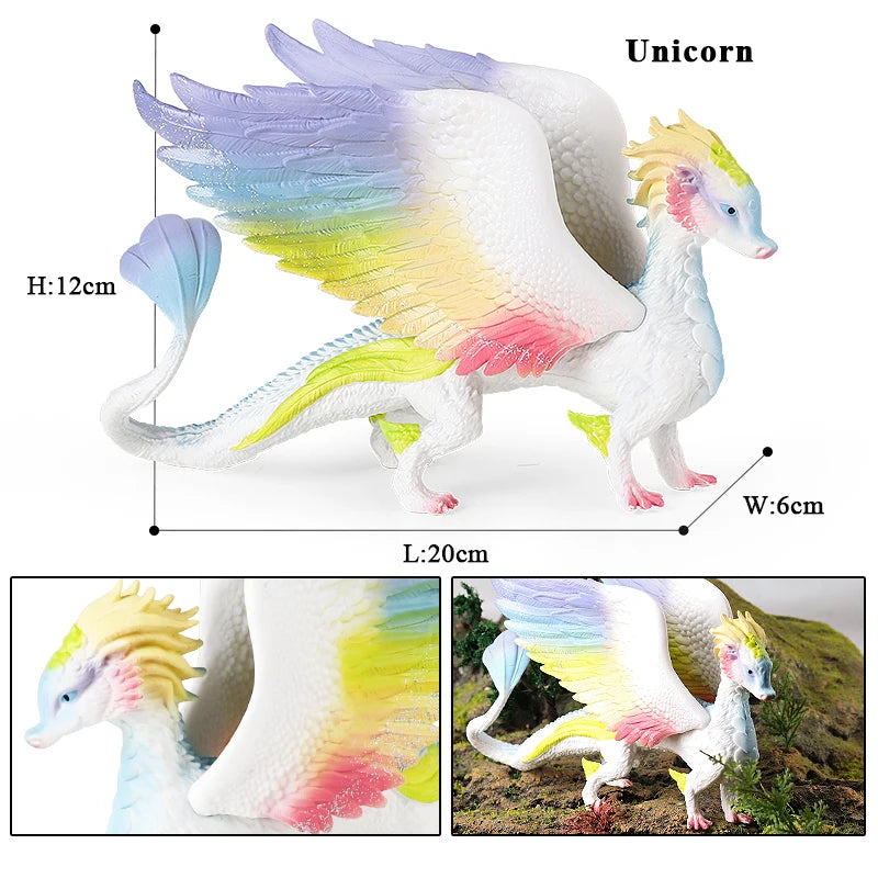 Oenux Simulation Dinosaur Dragon Turtles Fire Bull Orangutan Magma Golem Animal Model Action Figures Pvc Collection Kid Toy Gift