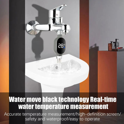 LED Digital Shower Temperature Gauge Waterproof Smart Monitor for Baby Bath Bathroom Accurate Safe Auto-shutoff Durable