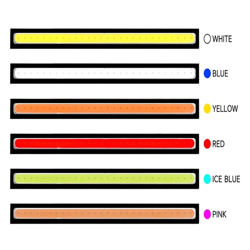 2pcs 17cm Universal Waterproof Daytime Running Lights COB Fog Lamp Car Styling Led Day Light DRL Lamp Fog Bar Lamp Strip Lights