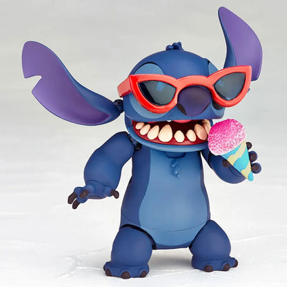 2025 New Kaiyodo Stitch Action Figure Revoltech Stitch Figurine Joint Mobile Model Toys Ko Version Collection Children Gifts