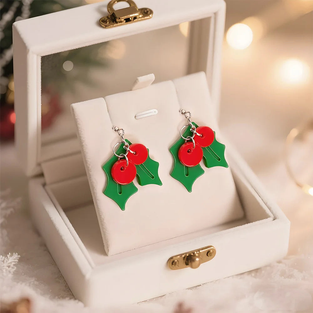 Christmas Silicone Resin Earring Molds with Holes Jewelry Pendant Mold Halloween DIY Ornaments Bracelet Gifts Macking Mould Kit