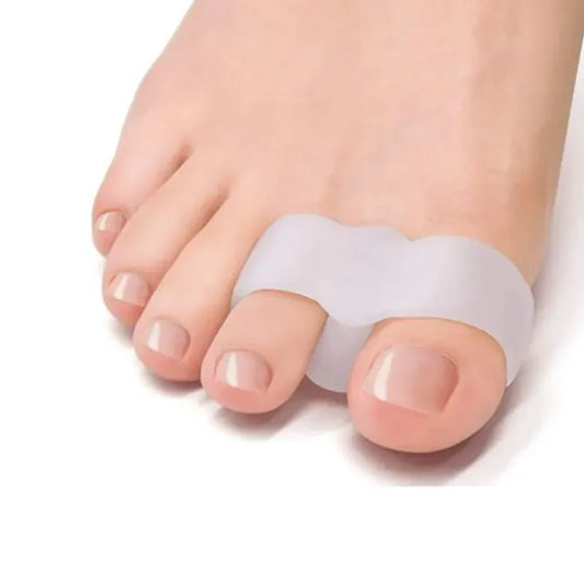 1 Pair Silicone Two Hole Toe Separator Gel Foot Finger Protector Bunion Orthopedic Hallux Valgus Guard Straightener Pedicure