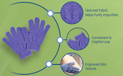 1-10pcs Colourful Exfoliating Gloves, Bath Gloves For Shower, Double Sided Exfoliating Gloves, For Spa, Massage And Body Scrubs