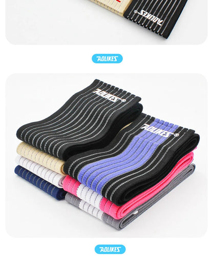 AOLIKES 1PC 40-180cm Compression Bandage Protector Knee Support Brace Sports Elastic Elbow Straps Leg Bands Bandage Workout Wrap