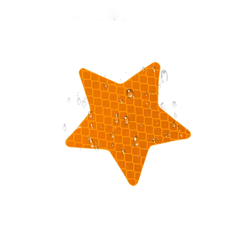 10pcs/set Car Bumper Reflective Safety Strip Stickers Car Star Reflective Sticker Reflective Warning Safety Tape