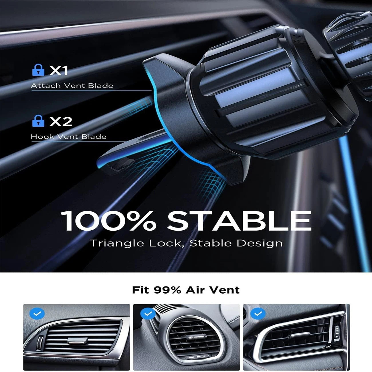 Upgraded 360° Magnetic Phone Holder Car for MagSafe Mount Magnetic Car Phone Mount, Air Vent Phone Holder Cell Phone Holder