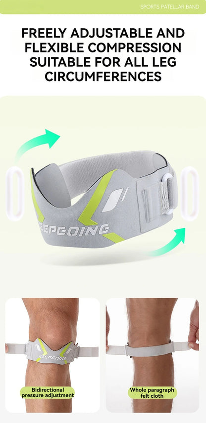 GTUBIKE 1PCS Patella Band Protection Kneecap Knee Tendon Support Strape Brace Adjustable Absorption Compression Pad Basketball