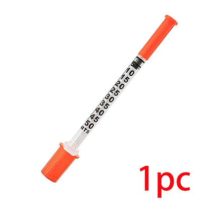 50pcs/10pcs/1pc 0.5ml Disposable Plastic Veterinary Syringes with Needles, Suitable for Pets and Farm Animals; Syringes