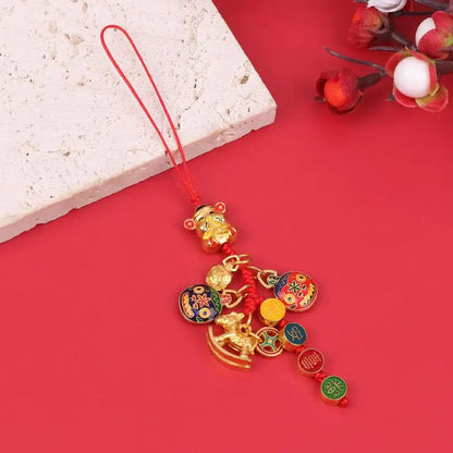 〔W〕2026 Year Of The Horse Wall Hanging Ornament Chinese New Year Lucky Decoration Accessories Housewarming Small Pendant Gifts