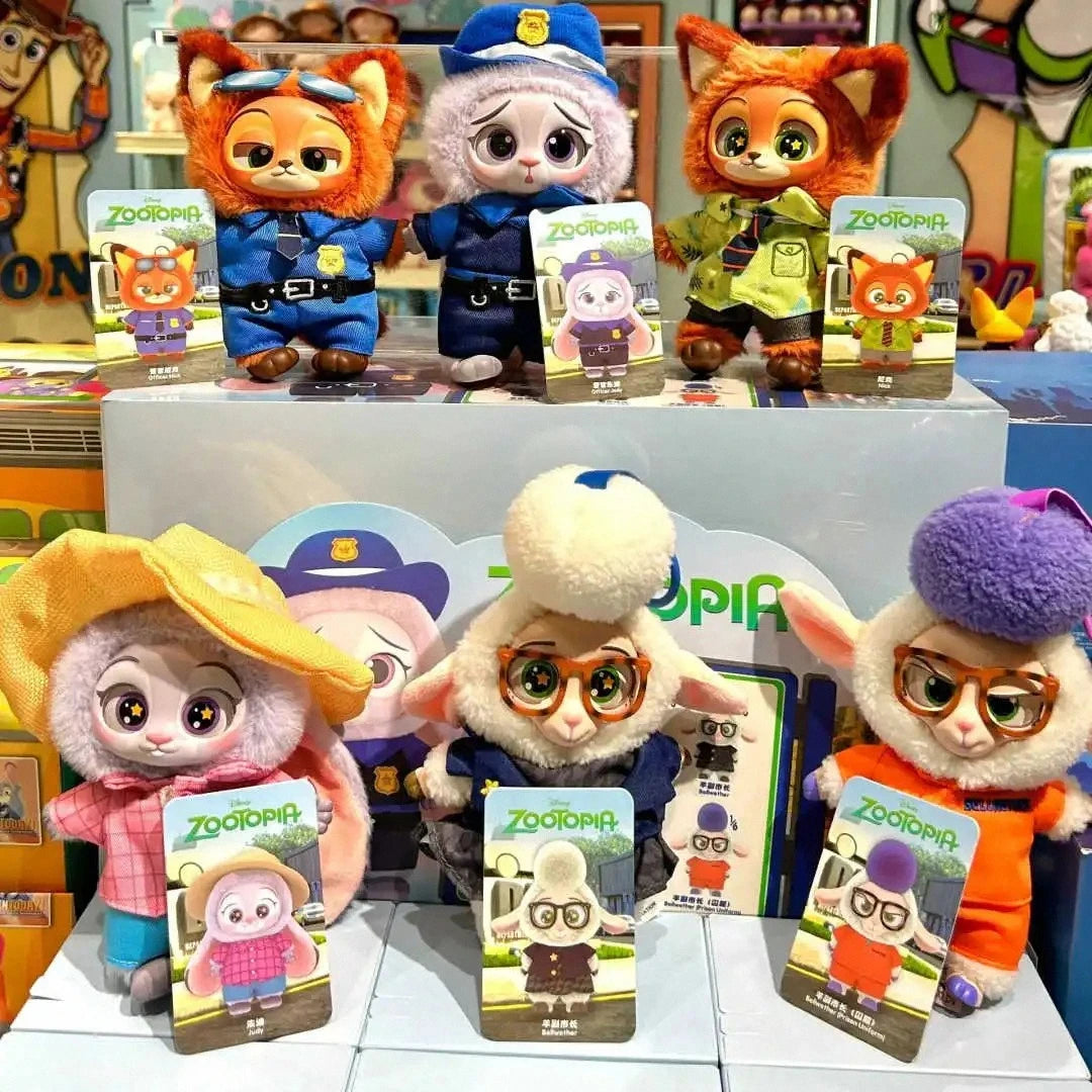 2025 new Disney Zootopia 2 Plush Vinyl Keychain Blind Box Collectible Toy Gift for Girls Animal Mystery Trending Child Toys