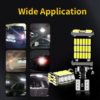 10-pack T15 W16W 921 912 T16 LED high-power ultra-bright bulbs suitable for car turn signal, brake, and reverse light replacemen