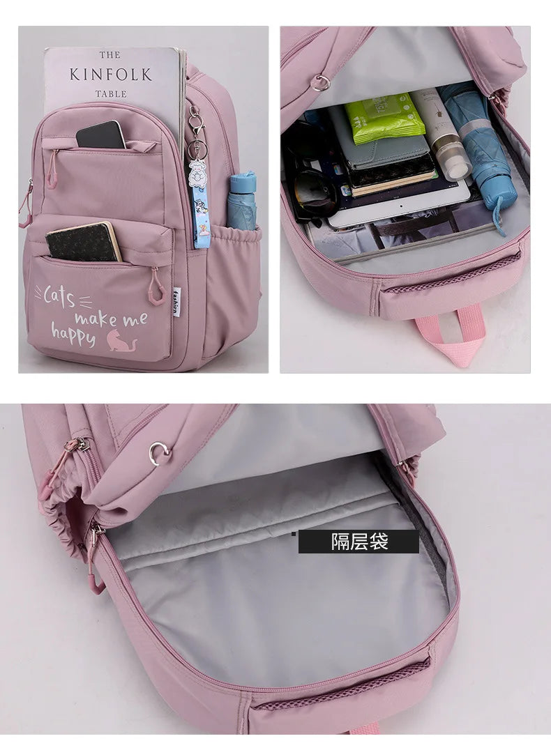 Teenage Girls School Bag Children Backpack Class Child Kids Back Pack Kawaii Bagpack Cute Women Rucksack Female Bolsas Portfolio