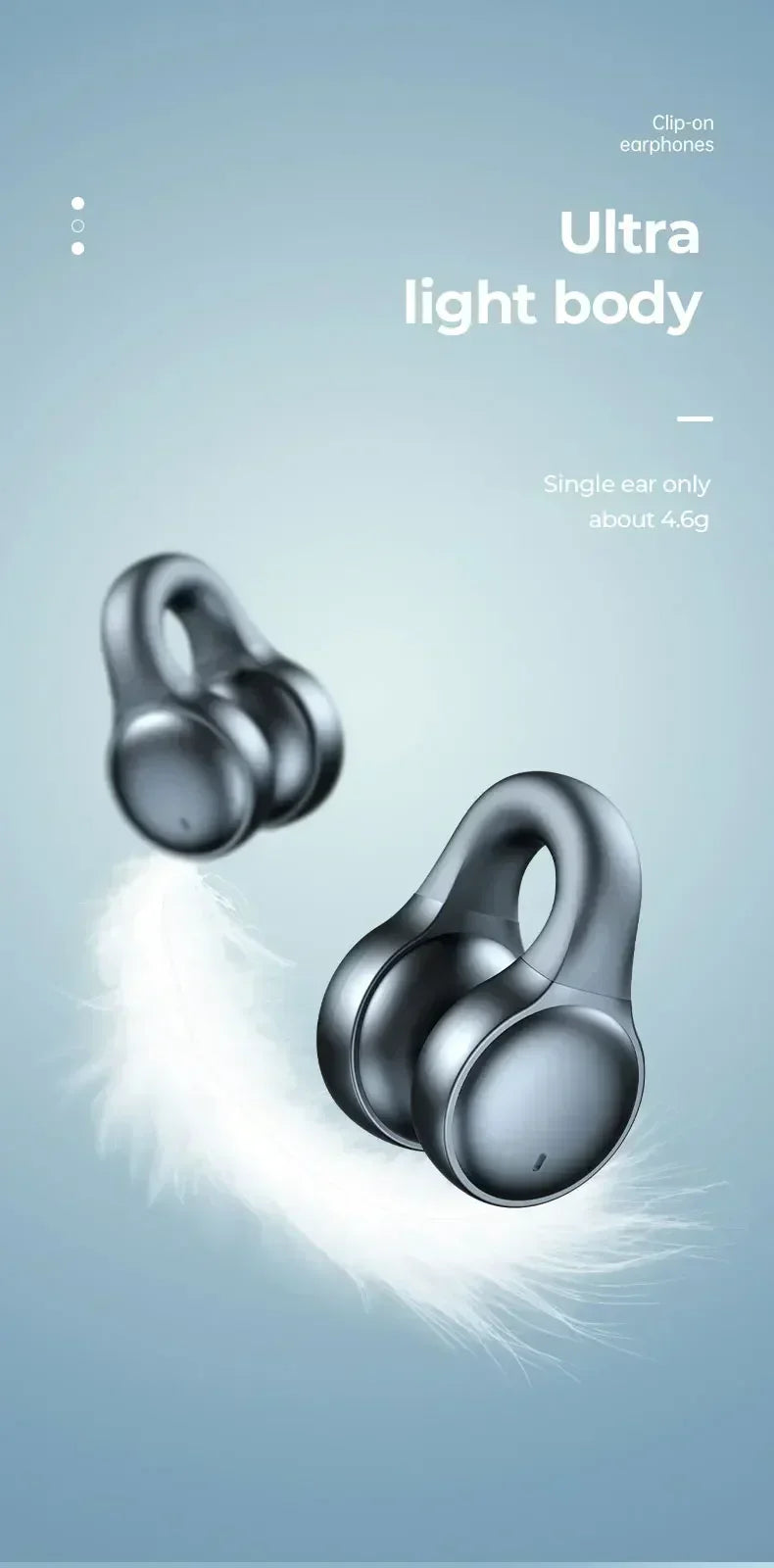 TWS X58 Wireless Bone Conduction Headphones Bluetooth Earphones Waterproof Sports Earbuds Earring Ear Hook With Mic Headset