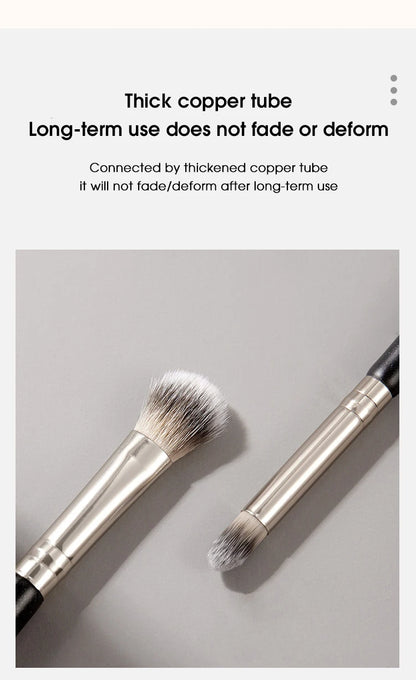 Double-headed painting eyeshadow brush novice makeup brush soft hair does not eat powder natural dizzy dye easy makeup