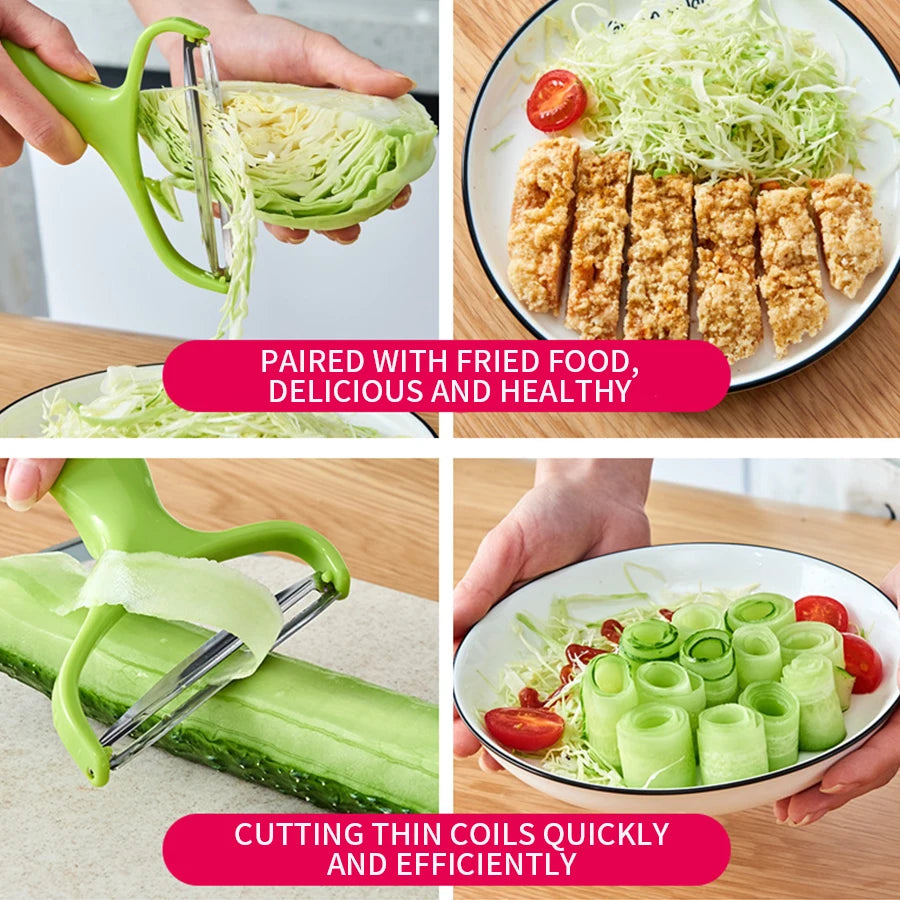 3PCS multifunctional vegetable shredder - wide mouth, easy to chop vegetables - perfect for kitchen preparation