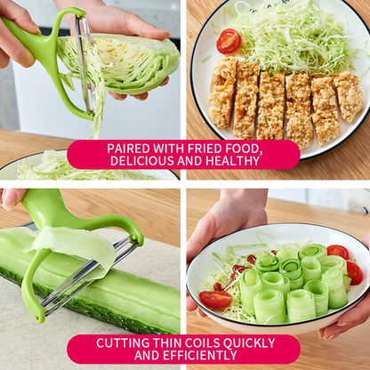 3PCS multifunctional vegetable shredder - wide mouth, easy to chop vegetables - perfect for kitchen preparation
