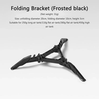 Outdoor Camping Gas Tank Rack Lightweight Foldable Canister Tripod Stand Base Bottle Shelf Gas Cylinder Stove Accessories