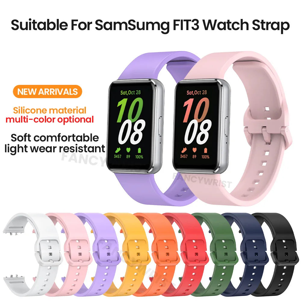 Strap for Samsung Galaxy Watch Fit 3 Sport Silicone Bracelet Quick Watchband for Galaxy Fit 3 Replacement Wristband Accessories