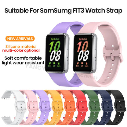 Strap for Samsung Galaxy Watch Fit 3 Sport Silicone Bracelet Quick Watchband for Galaxy Fit 3 Replacement Wristband Accessories