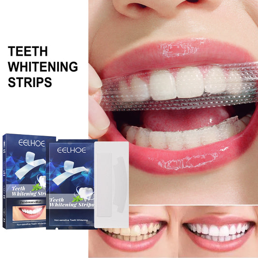 Teeth W-hitening Stickers Mint W-hite Teeth Gel Tooth W-hitener Strips Teeth Yellow Smoke Stains Tea Stains Oral Hygiene Care