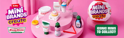 Zuru Mini Brands Krispy Kreme Create Series 1 Surprise Blind Box Toys Mini Food Donut Miniature Food Mystery Packaging Toys
