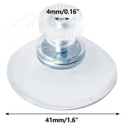 5/10Pcs Suction Cups with Screw 25/32/41/53mm Plastic Sucker Pad Holder PVC Sucker with Screw Nut for Bathroom Window Car Shade