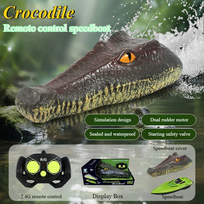 High Speed RC Boat Remote Control - Waterproof Kids Pool Racing Toy for Outdoor Lakes & Ponds Ideal Birthday Gifts For Kids Boys