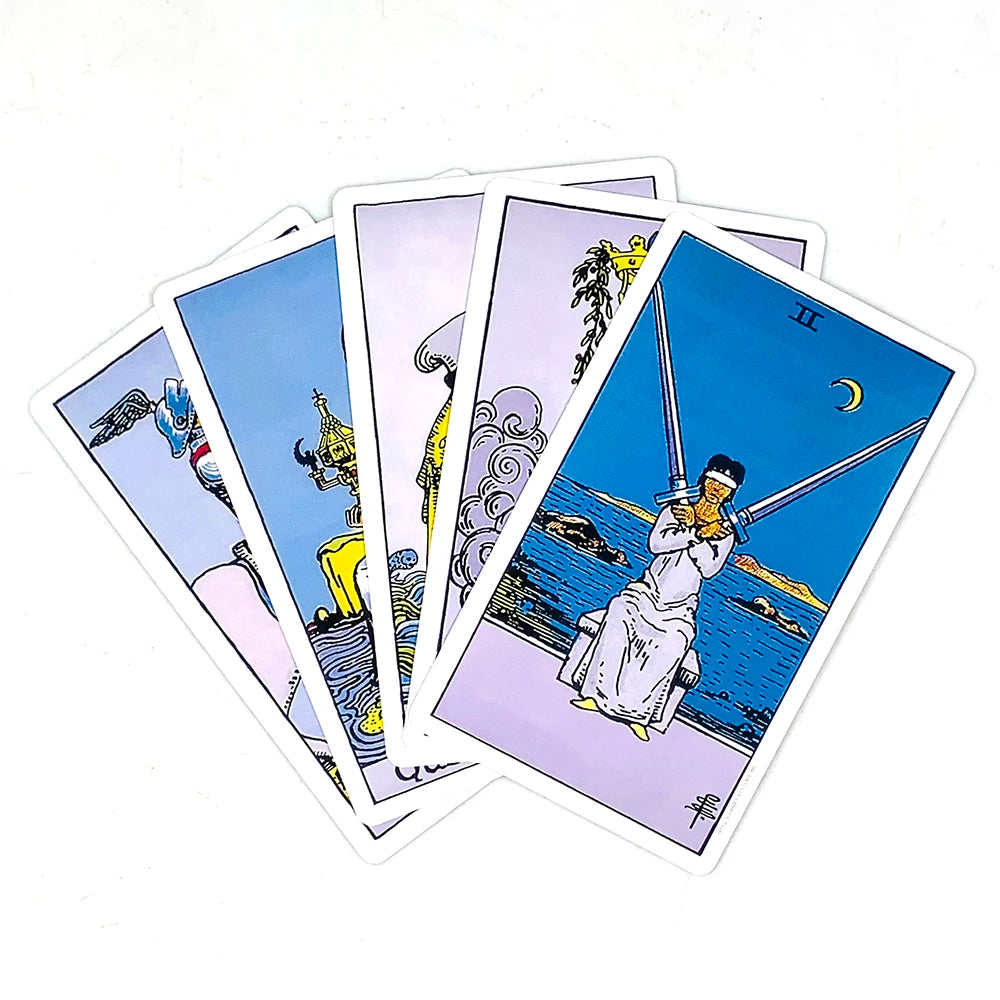 Hot-selling Tarot Cards A 78PCS Tarot Deck English Version Prediction Divination Board Game, Halloween and Christmas Gifts