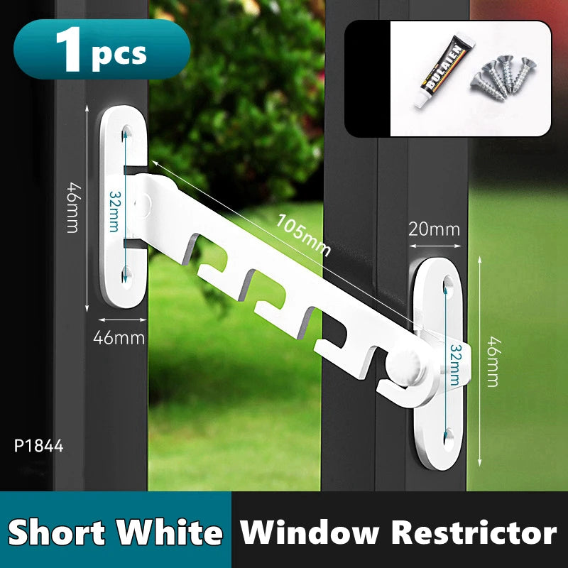 Window Locks Child Safety Window Support Hook Latches Adjustable Limiter Latch Security Bars Flat Cats Child Door Stay Open