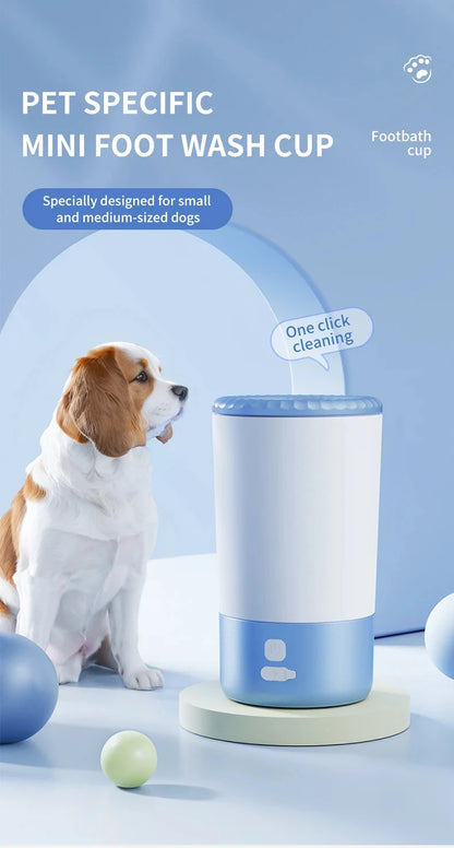 Pet Foot Washing Machine Electric Pet Paw Cleaner Automatic Dog Quick Cleaner Pet Paw Portable Low Noise Waterproof Foot Cup