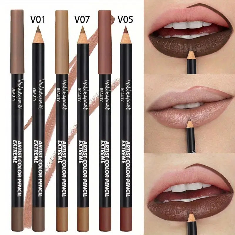 3pcs/Set Lip Liner Set,Long Lasting Matte Waterproof Lipstick Lip Liner Waterproof Lip Liner Set Women Lip Cosmetics
