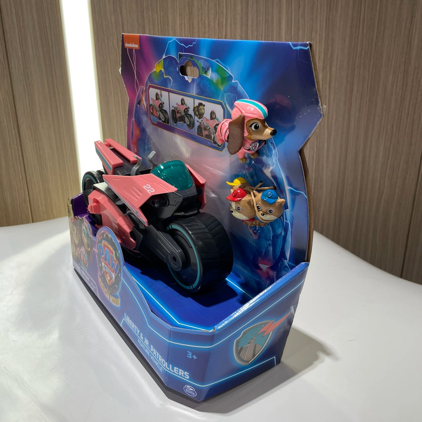 100% Original Paw Patrol Mighty Movie Liberty & Poms JR. Patrollers Rescue Figures Action Figure Birthday Christmas Gift