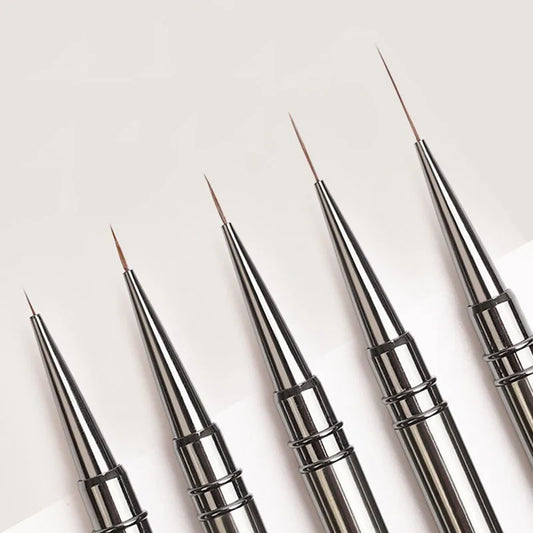 Nails Art Liner Brushes Striping Drawing Elongated Lines Painting 6/9/12/15/18mm Nail Professional Manicure Tool ZJS02