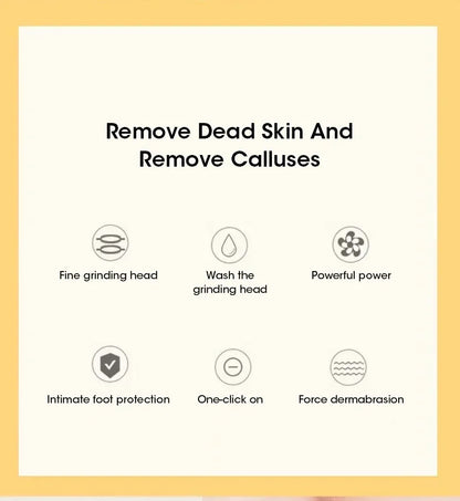 NEW in USB Electric Dead Skin Pedicure Automatic Foot Grinder Rechargeable Roller Feet Pedicure Tool with Removable Roller Heads