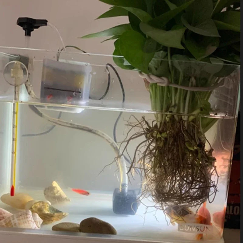 Ultra Quiet USB Aquarium Fish Tank Filtration Pump Mini Pet Fountain Submersible Adjustable Flow Water Circulation Pump 5V 5W/3W