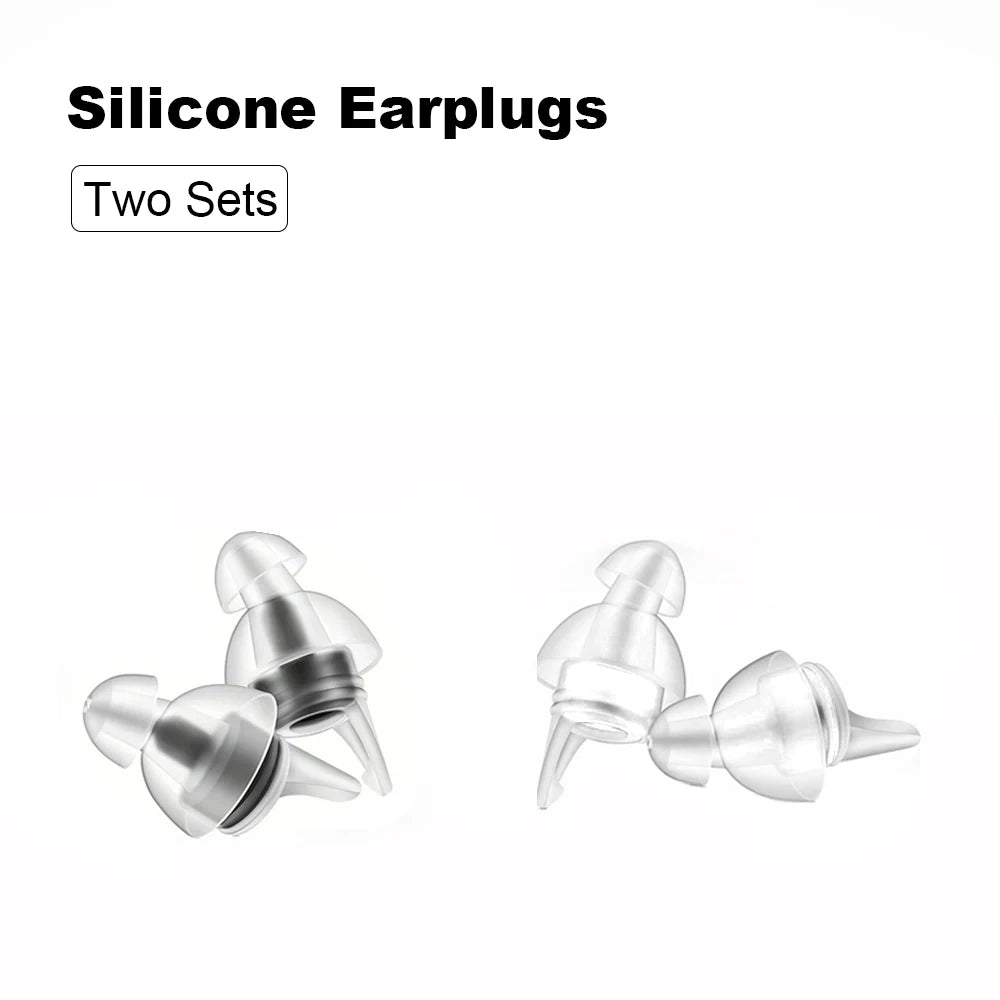 HUAK High Fidelity Silicone Ear Plugs for Noise Cancelling Washable Reusable Musicians Motorcycles Sleeping Work, Study, Swim