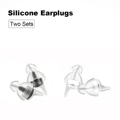 HUAK High Fidelity Silicone Ear Plugs for Noise Cancelling Washable Reusable Musicians Motorcycles Sleeping Work, Study, Swim