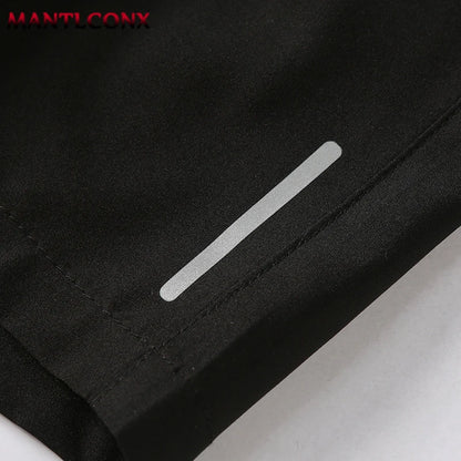 Newest Summer Shorts Men Gym Sport Running Fitness Workout Man Short Pants Breathable Quick-drying Drawstring Men's Shorts Black