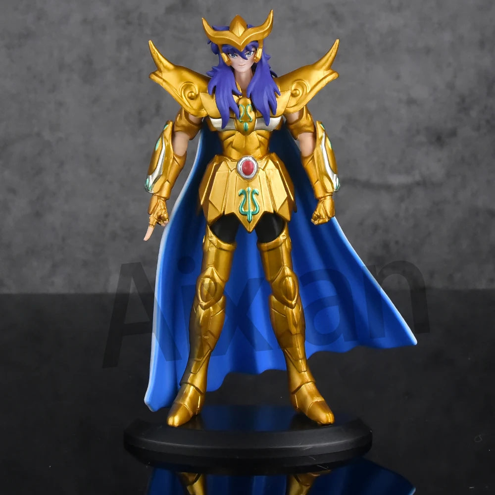 Aixlan 8PCS Saint Seiya Figure Kanon Hyoga 18CM Gold Saint PVC Action Figure Amine Toy Birthday Gift Ollectible Figurine