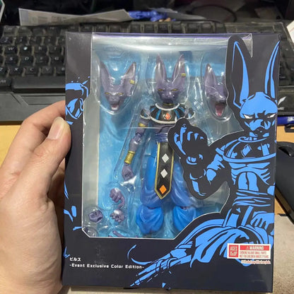 Hot Anime Figure Shf Dragon Ball Z Beerus Super God of Destruction Action Figures PVC Collection Model Toy For Children Gift