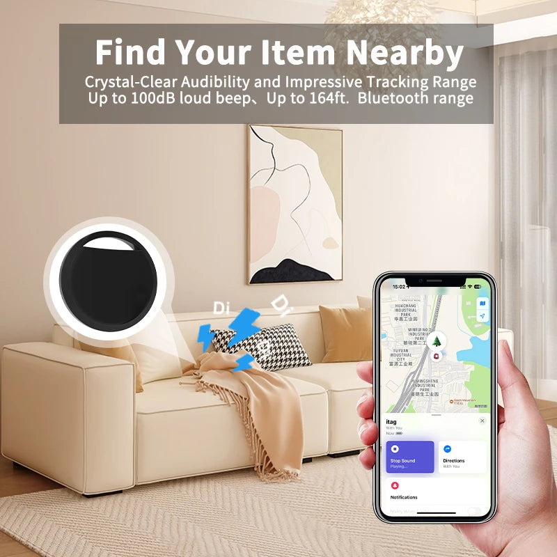 5-pack Smart Air tag(only IOS),Work with Apple Find My (iOS only), GPS Global positioning Smart tracker for key bag car wallet