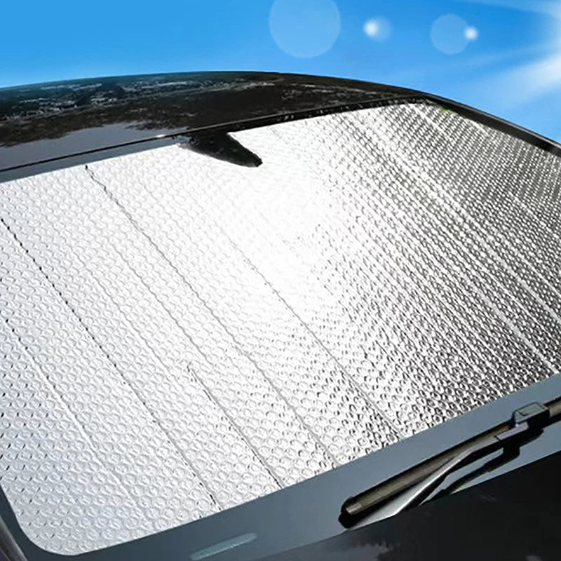 Car Front Window Sunshade UV Protection Shade Sun Protector Windshield Visor Cover Auto Curtain Sunshade Access（folded shipping）