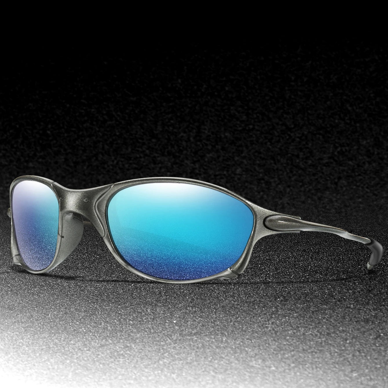 Men And Women Trendy Cycling Sunglasses Metal Shades With UV Protection for Outdoor Sports, Running, Hiking, Driving Travel