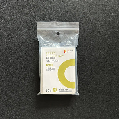 50pcs Korea Card Sleeves Clear Acid Free CPP HARD Photocard Holographic Protector Film Album Binder Photo Popcorn Card