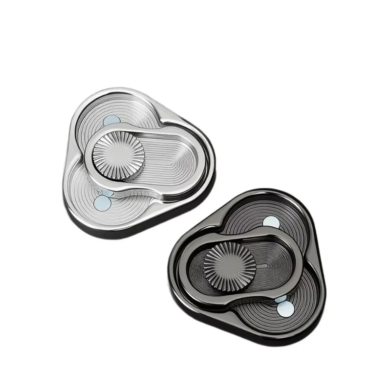 Triangle Spinner Flip Coin EDC Fidget Push Coin Decompression Hand Toy Handle Piece Fidget Spinner Fun Toy